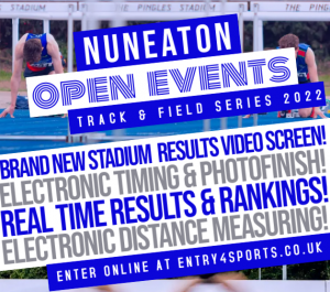 Nuneaton Open Track & Field - Night of 100m PB's @ The Pingles Stadium | England | United Kingdom